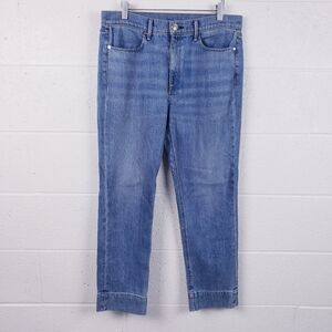 Rag & Bone Ankle Cigarette Jean Bunny Wash High Waist Light Blue Size 30